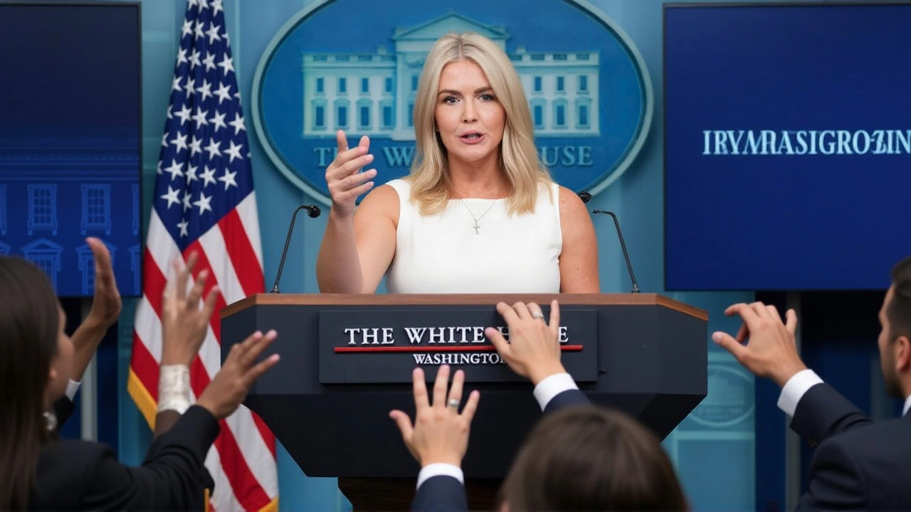 Leavitt beleidigt HuffPost-Journalist – Skandal vor Trump‑Putin‑Treffen in Budapest